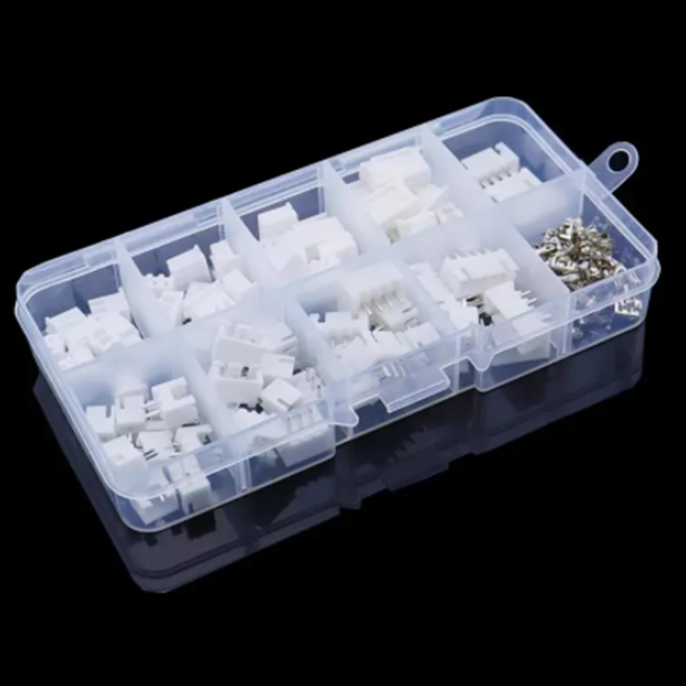 Kit de 230 connecteurs de bornes JST PH 2.0mm XH 2.54mm 2/3/4/5 broches mâle/femelle à sertir avec boîtier en plastique