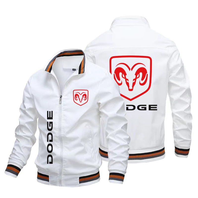 Dodge Logo Cars Summer nouvelle veste bomber décontractée pour hommes, ultra-fine, à fermeture éclair, style outdoor, 2026