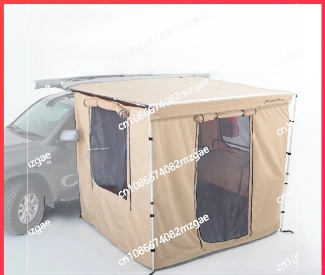 Toldo lateral para coche al aire libre, tienda parasol, protector solar, toldo impermeable para coche, tienda lateral de aleación de aluminio y vinilo, dosel lateral para coche