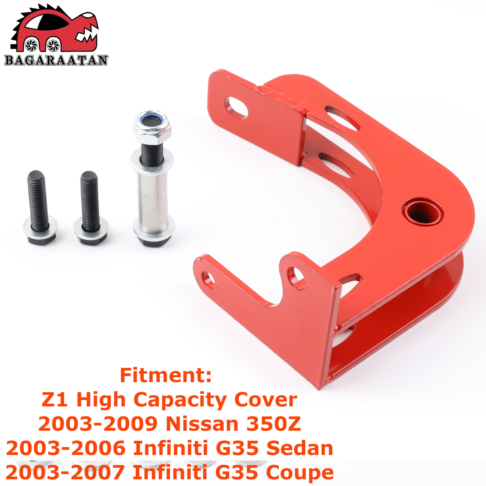 Mise à niveau de l'installation boulonnée de renfort différentiel rouge pour Nissan 350Z Infiniti G35 berline coupé pièces de différentiel arrière