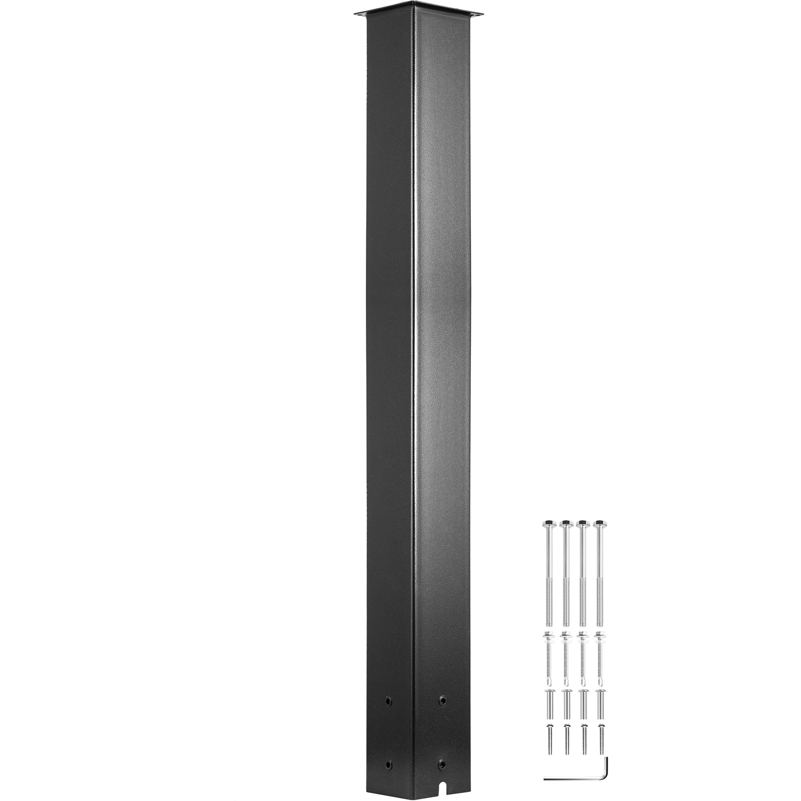 SucceBuy 27 "/43" твердая подставка для почтового ящика, стальная стойка для почтового ящика, гранитная сталь с порошковым покрытием и сливным отверстием, уличная для дороги