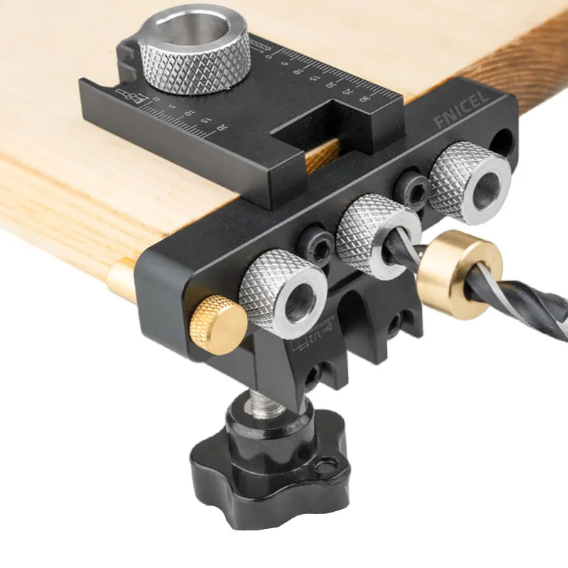 Hulpgereedschap Ronde houten staaf of universele 3-in-1 verstelbare plugmal met boor voor boorgeleider Locator Puncher Tool