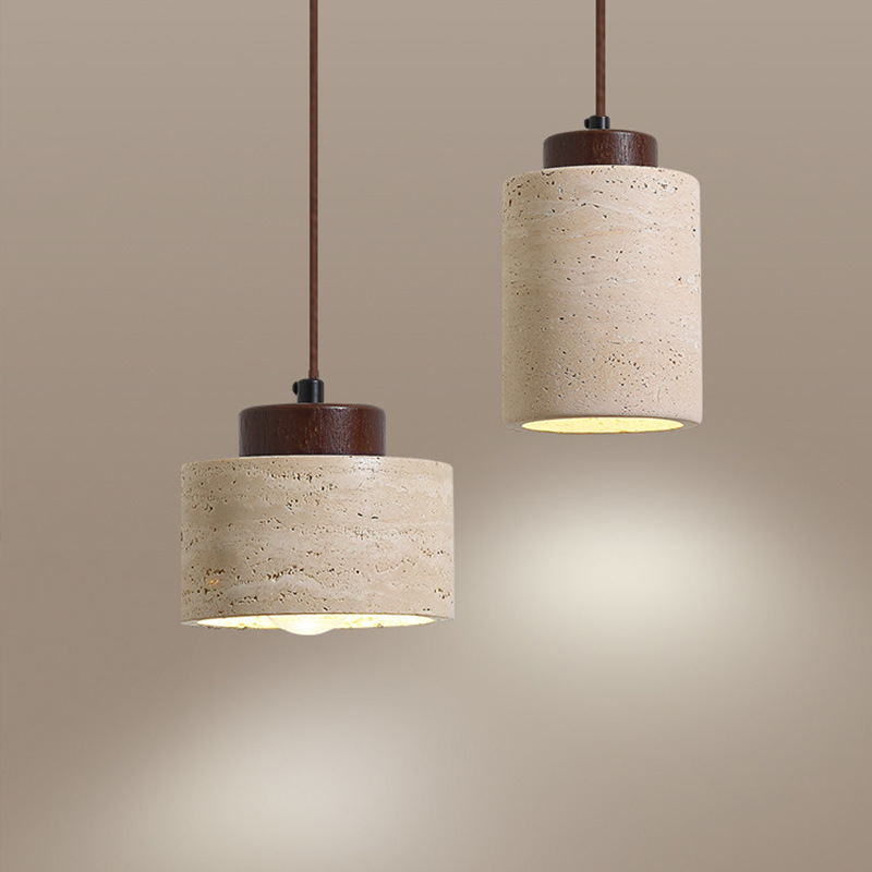 Designer moderno japonês wabi-sabai quarto barra de iluminação cabeceira b & b amarelo caverna pedra lustre cabeceira pendurado lâmpada fio