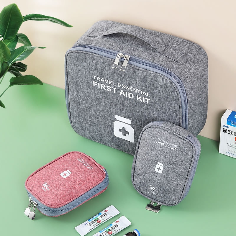 1pc kit de primeiros socorros da família portátil saco de armazenamento de viagem ao ar livre doméstico grande capacidade em camadas saco de armazenamento de medicina