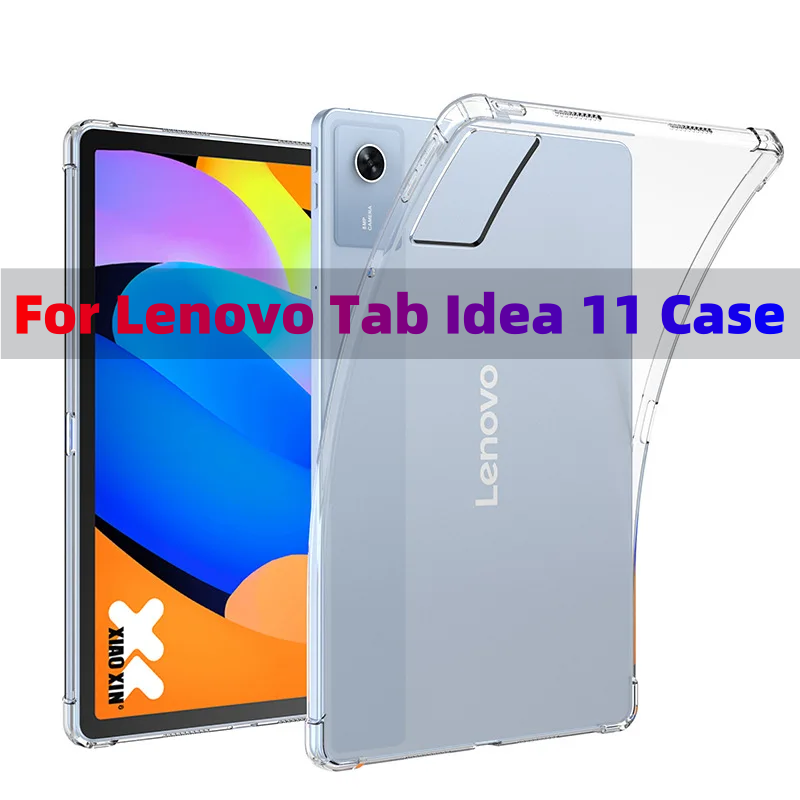 โปร่งใสสําหรับ Lenovo Xiaoxin Pad 2025 11 "TB-336ZU สําหรับ Lenovo Tab Idea 11 แท็บเล็ต TB-336FU Soft TPU ถุงลมนิรภัย