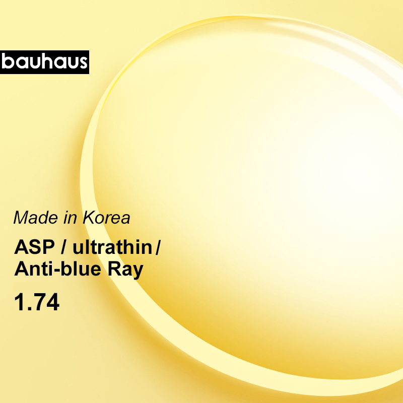 เกาหลี1.74 Index Ultra บาง CR-39 Aspheric Prescription สายตาสั้นหรือ Hyperopi หรือสายตายาว2 PCS เลนส์