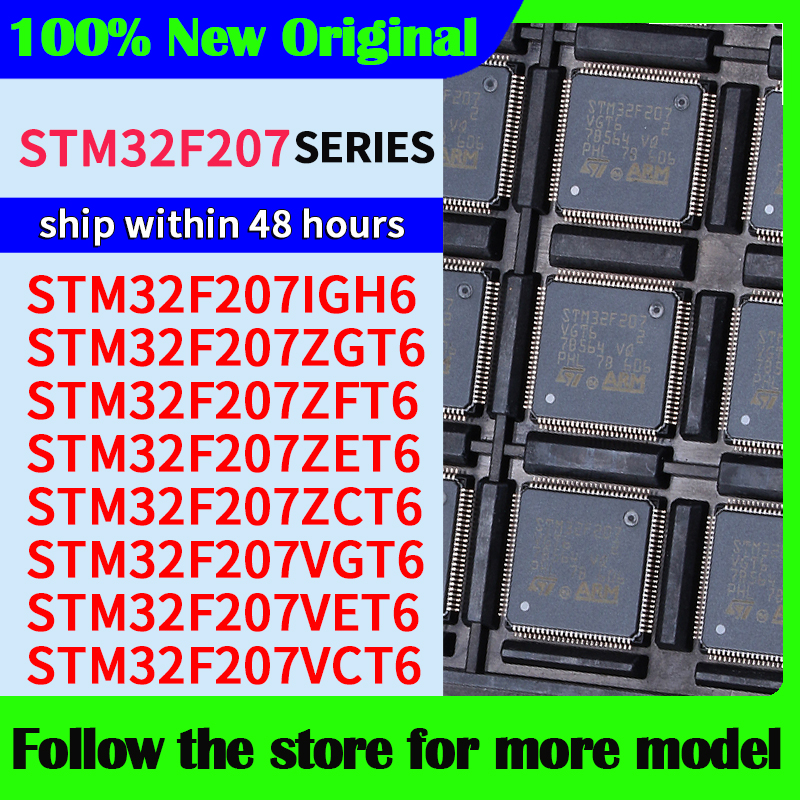 STM32F207IGH6 STM32F207ZGT6 STM32F207ZFT6 STM32F207ZET6 STM32F207ZCT6 STM32F207VGT6 STM32F207VET6 STM32F207VCT6 В наличии, доставка в течение 48 часов