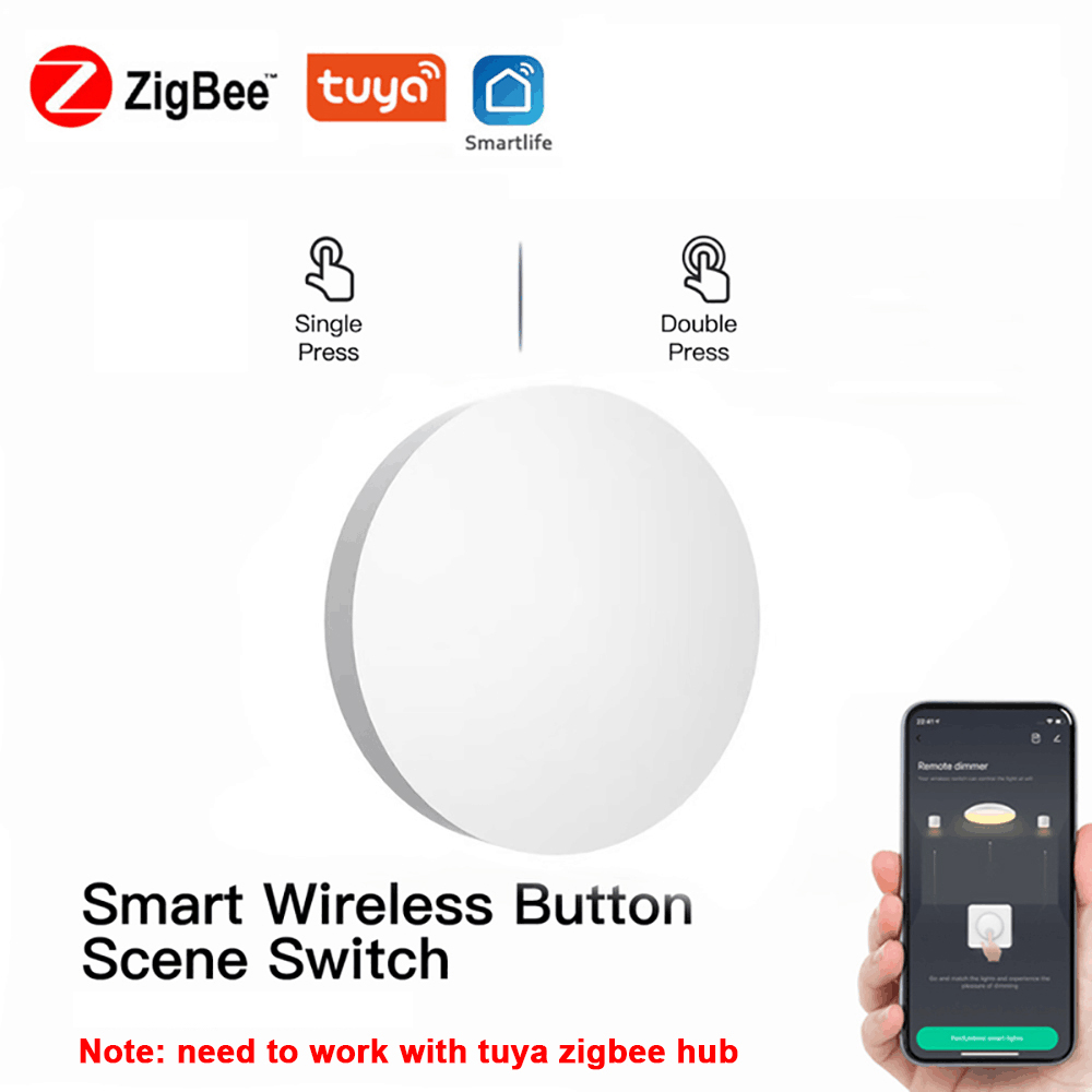 Tuya ZigBee przełącznik sceny inteligentne połączenie inteligentny przełącznik zasilany z baterii automatyzacji pracy z inteligentnymi urządzeniami Zigbee