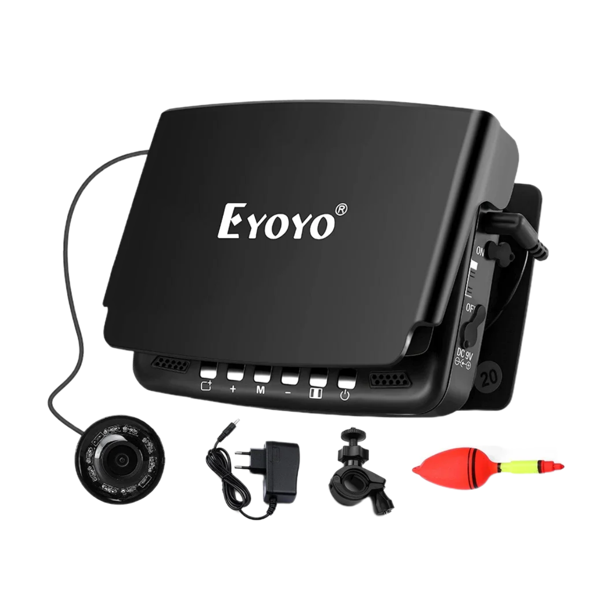 Eyoyo EF43A Underwater Fish Finder With DVR Function 4.3" Color Display HD 1000TVL Backlight Controllable IR Camera Ice Fishing