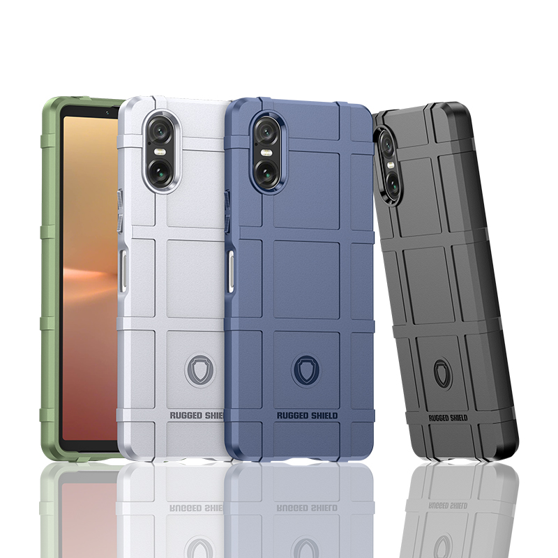 Robuust schild militaire kwaliteit valbescherming flexibele beschermende telefoonhoes voor SONY Xperia 1 5 10 II III II schokbestendige hoes