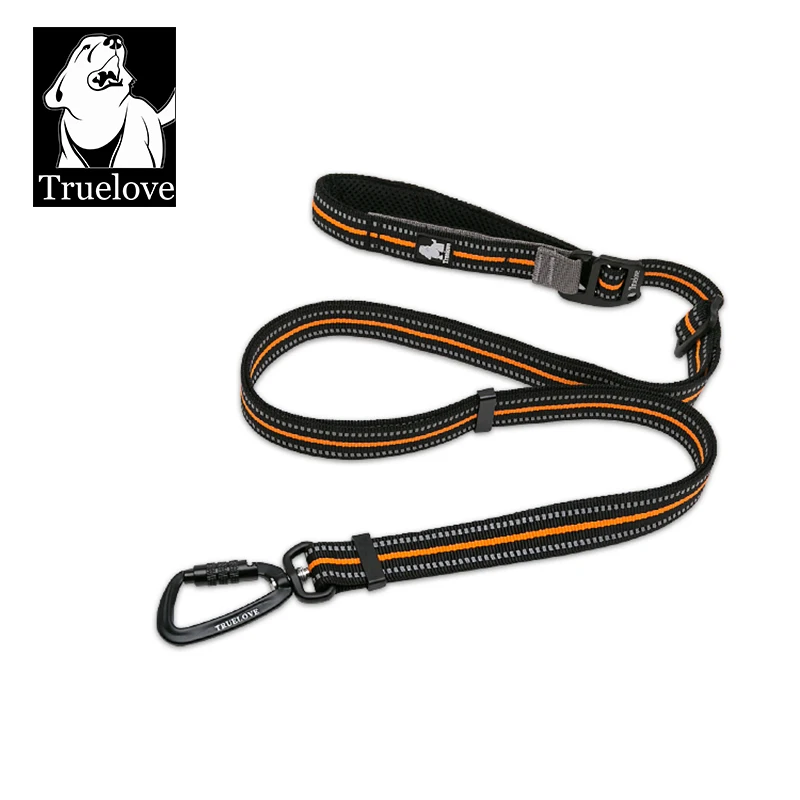 Correa para mascotas Truelove, correa para perro de nailon ajustable manos libres, correa para mascotas con mosquetón, entrenamiento multifuncional para perros TLL2671