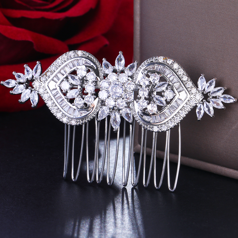 ChimProng-Peigne à cheveux de luxe pour femmes et filles, réglage cubique, contre-indiqué, patients en cone, pièces de sauna de mariage, bijoux, accessoires pour cheveux