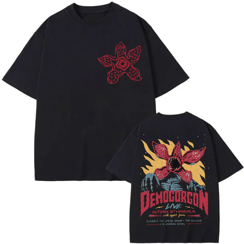 Eddie Munson Demogorgon เสื้อยืด Cannibal ดอกไม้ Monster Graphic T เสื้อผู้ชายผู้หญิงเสื้อผ้าแฟชั่นโกธิค Vintage เสื้อยืด