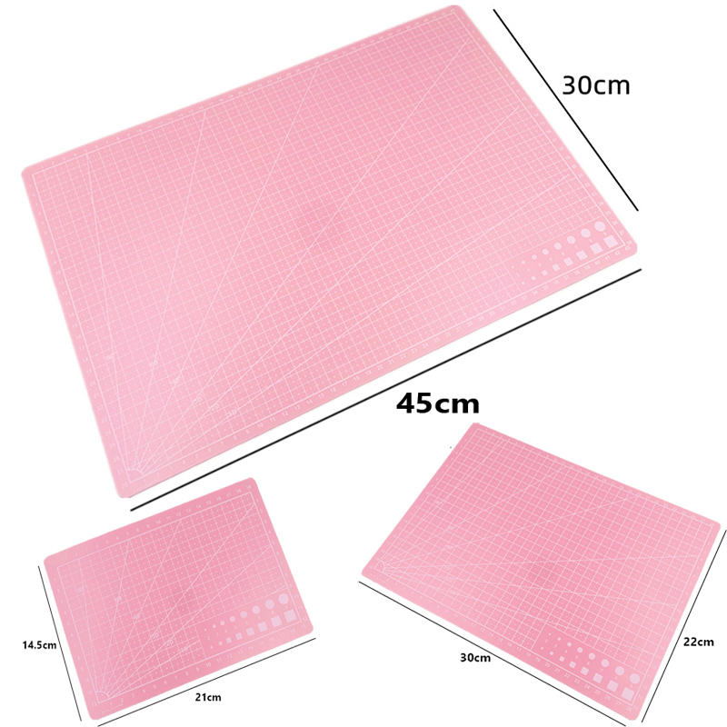 Tapete de corte de PVC A3 A4 A5, banco de trabajo, costura Manual de retales, cuchillo DIY, tabla de cortar de cuero para grabado, base de un solo lado