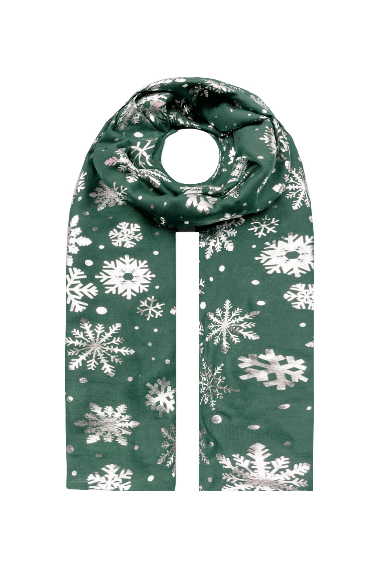 Écharpe flocon de neige feuille d'argent, écharpe flocon de neige pays des merveilles d'hiver