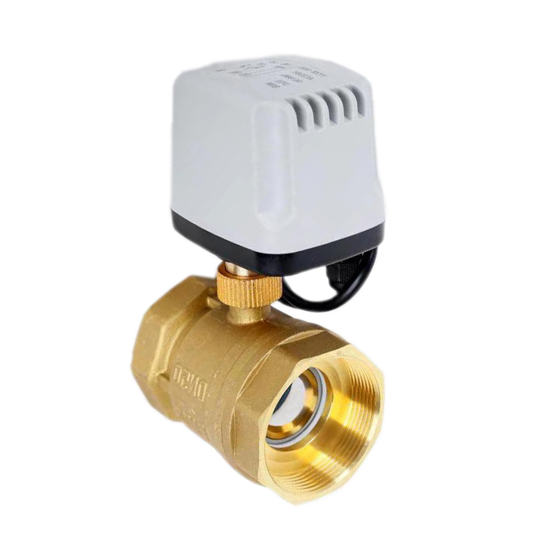 1/2" 3/4" 1" 2" IP65 Waterproof Motorized Ball Valve 3-Wire 2 Control Brass Electric Ball Valve Big Torque Metal Motor