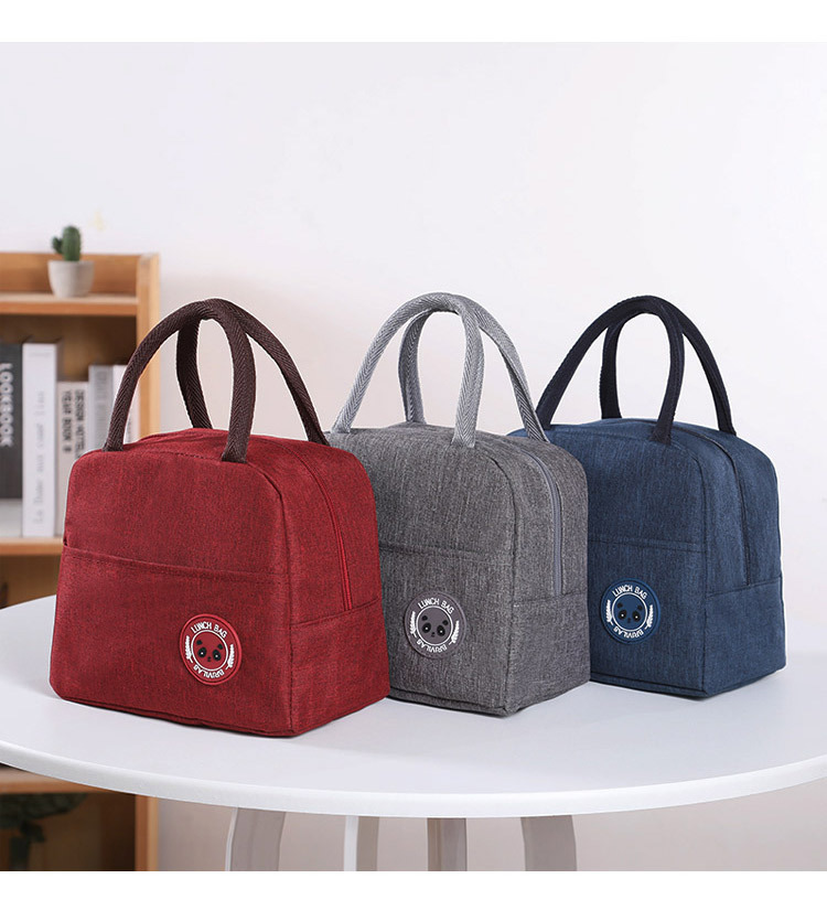 Nueva bolsa de hielo japonesa de color sólido, versátil, para mantenimiento fresco, bolsa de aislamiento térmico bento, fiambrera para estudiantes, bolsa portátil ther