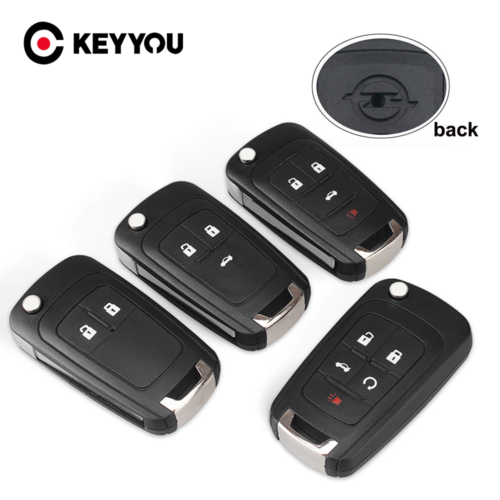 KEYYOU 2/3/4 кнопки дистанционного управления автомобиля складной чехол для ключа для Opel Vauxhall Insignia Astra J Zafira C Mokka Corsa E
