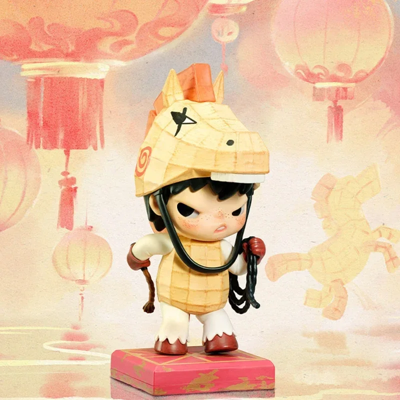 POP MART The Golden Gallop Series Mystery Box Genuine Blind Box Guess Toys Bag Ornament Figurines Home Decor Desktop Dolls Model