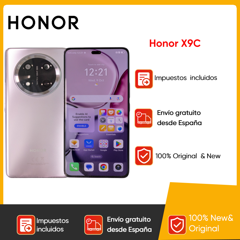 Globale Versie Honor X9c 5G 6.78 "120Hz Gebogen Scherm 108mp Drievoudige Camera 'S 6600Mah Batterij Android14 Dual Sim 100% Nieuw Origineel