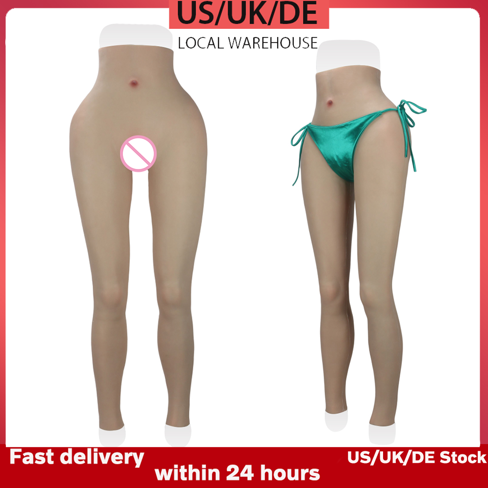 KnowU US/UK/DE Stock silikonowe długie majtki zwiększają biodra i krocze Cosplay Crossdresser fałszywe spodnie pochwy silikonowe transpłciowe