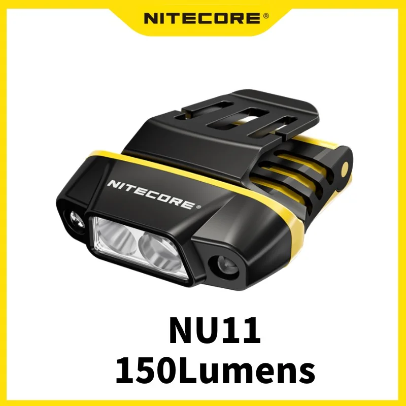 NITECORE NU11 Чип-накладка, ИК-сенсорная лампа, 150 люмен, налобный фонарь, перезаряжаемая фара USB-C со встроенным аккумулятором, походы, рыбалка