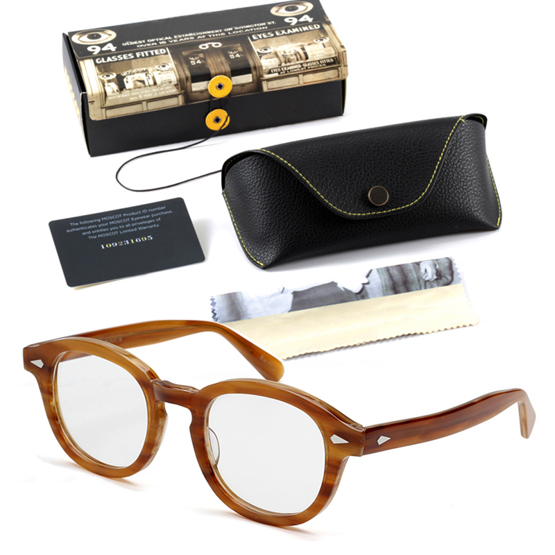 Johnny Depp Lemtosh Brillen Frame Mannen Optische Bril Vrouwen Computer Bril Clear Lens Luxe Merk Vintage Acetaat Frame