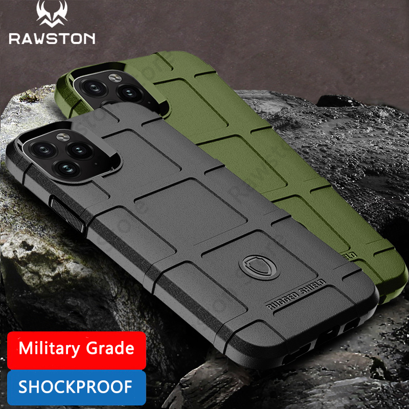 Custodia in gomma opaca con scudo robusto antiurto per iPhone 17 15 14 13 12 11 16 Pro Max iPhone17 Cover per armatura militare antigoccia