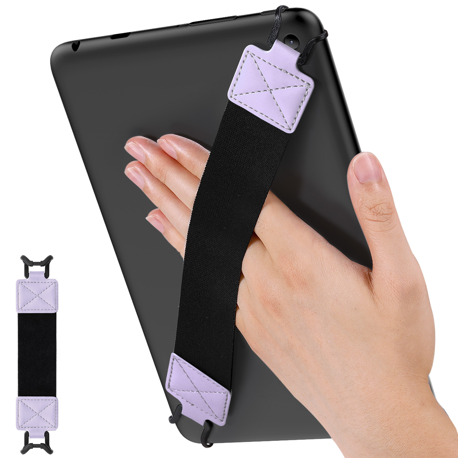 Pasek na rękę do 9-calowego tabletu iPad/iPad Pro/iPad Air/Kindle Fire HD/Samsung Wysokoelastyczny pasek na rękę Uchwyt na palec
