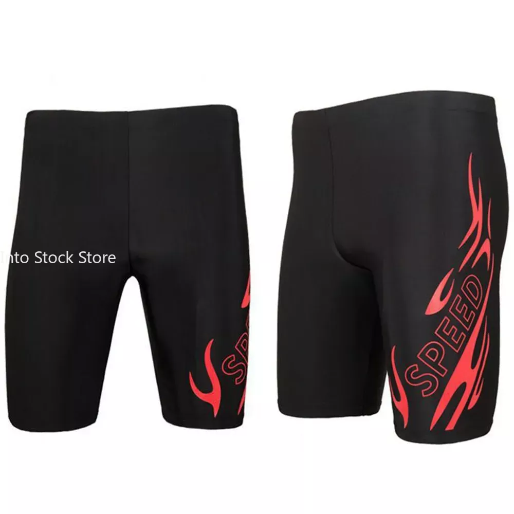 Nuevo traje de baño para hombre, bañadores sexis, Boxer de secado rápido, pantalones cortos ajustados, bañadores de talla grande, natación de secado rápido