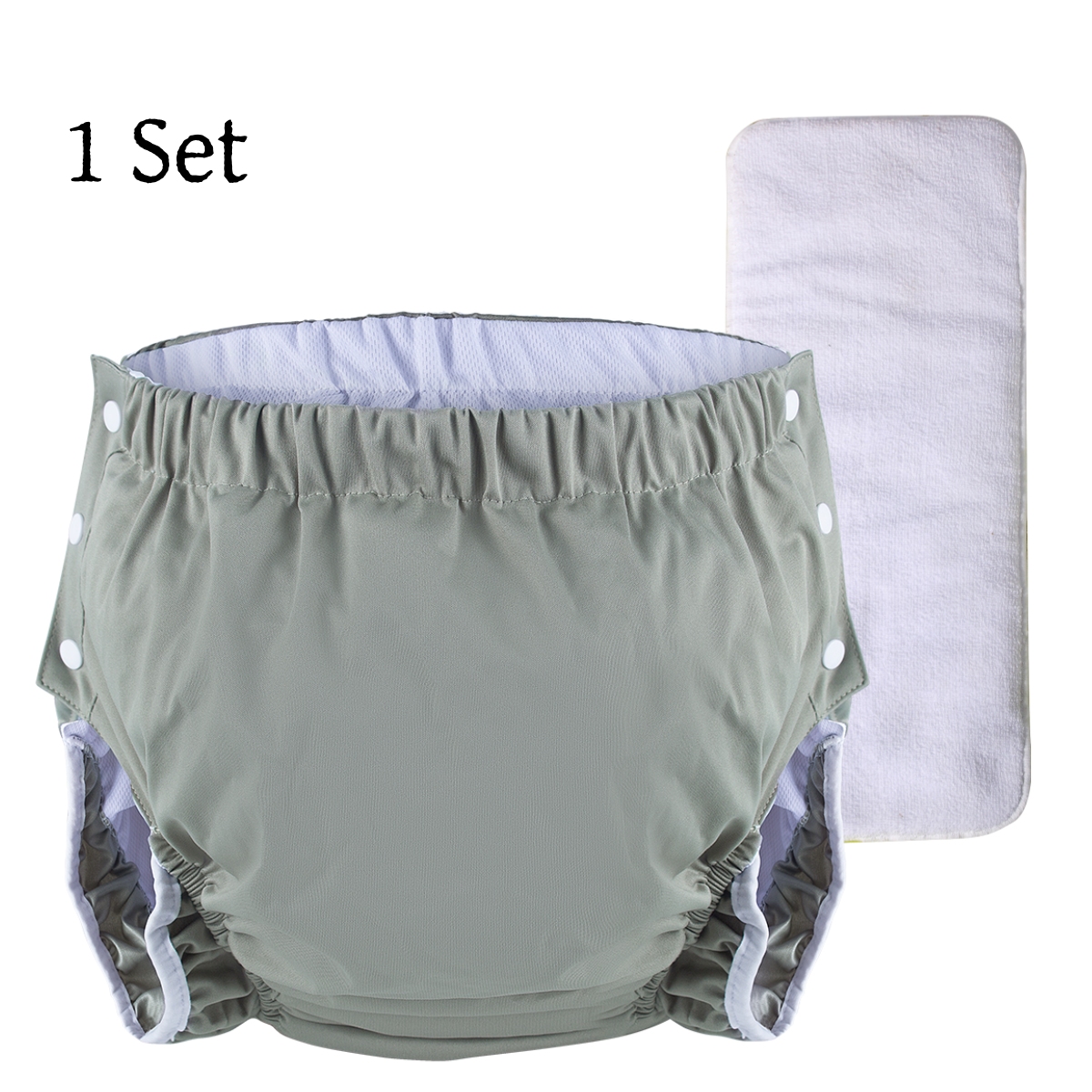 AIO Reusable Adult Diaper Pants Washable Adult Elderly Diapers Pocket Nappies Anti-Leakage Diaper Pants For Men & Women