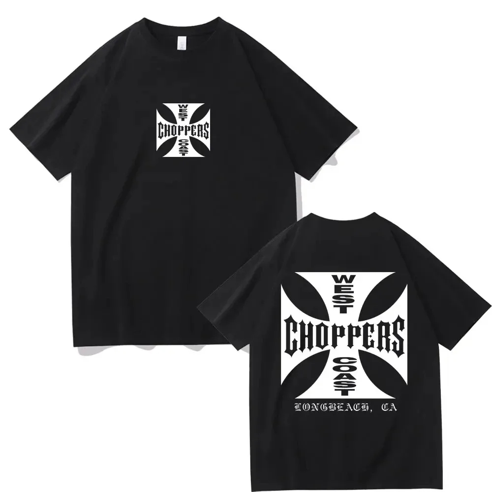 Sommer Mode T-Shirt Damen Herren West Coast Choppers Print T-Shirt Lässiges Kurzarm O-Ausschnitt T-Shirt Vintage Kleidung Tee
