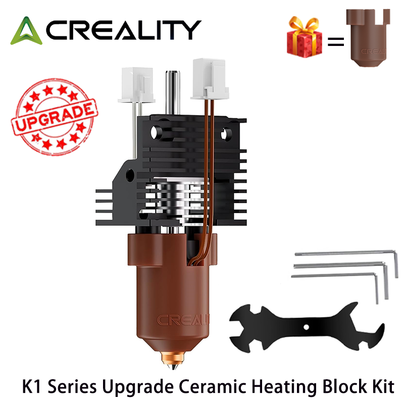 Creality – Kit Hotend de bloc chauffant en céramique, mise à niveau officielle K1/K1 Max/K1C, Kit de buses d'échange rapide licorne, pour imprimante 3D série K1