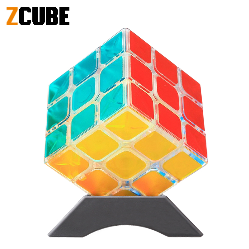 Прозрачный магический куб Zcube 3x3x3 2x2 4x4 5x5 Пирамидка Профессиональный скоростной пазл детские игрушки подарок 3x3 скоростной куб волшебный куб кубик рубика