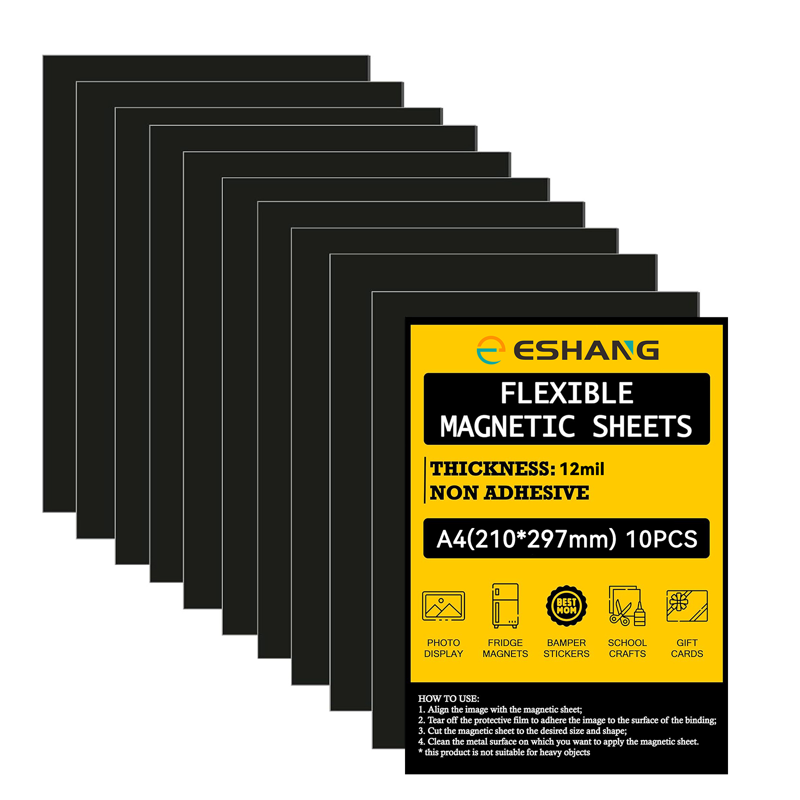 Feuilles magnétiques flexibles A4/5R, 10/20 pièces, feuilles magnétiques en caoutchouc antiadhésives pour le stockage de matrices de découpe