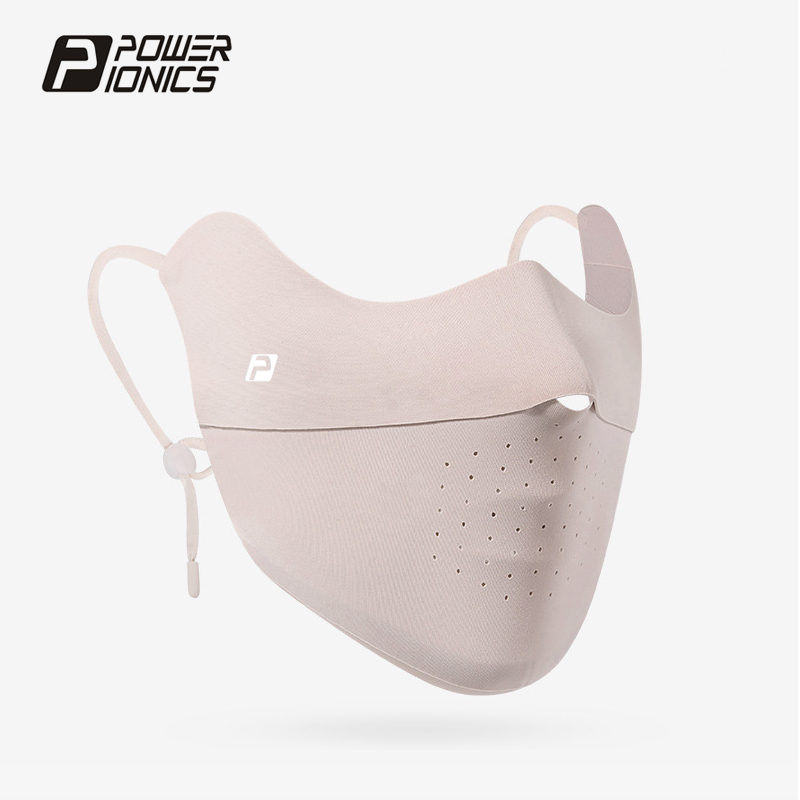 POWER IONICS Refrigeração Máscara Facial de Proteção Solar UV Feminina Ao Ar Livre Corrida Ciclismo Esportes Máscara Protetor Solar