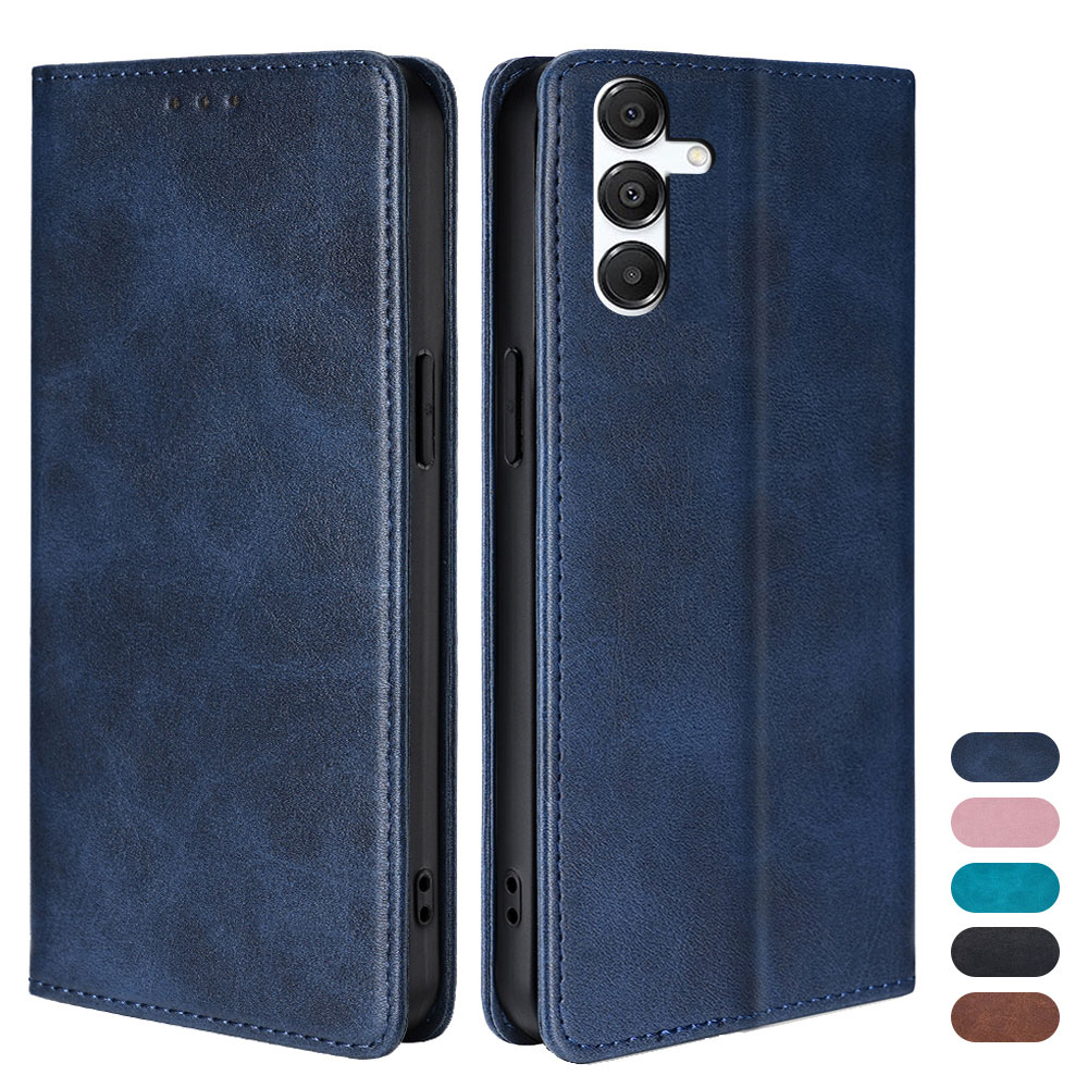 Coque de téléphone magnétique professionnelle, étui de protection à rabat en cuir pour Samsung Galaxy S25 Ultra S25 Plus Galaxy A56 A36 A26 A16 A06 M35
