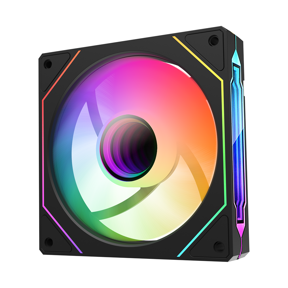 Prism 4 PRO ARGB Fan PC 120Mm Kipas Casing Komputer 4pin PWM Kipas Pendingin CPU 3pin 12V RGB