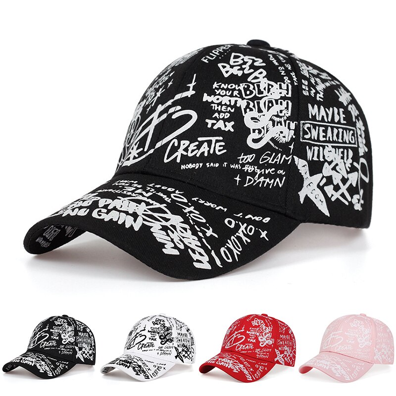 Unisex Letter Geometry Afdrukken Snapback Baseball Caps Lente en Herfst Outdoor Verstelbare Casual Hoeden Zonnescherm Hoed