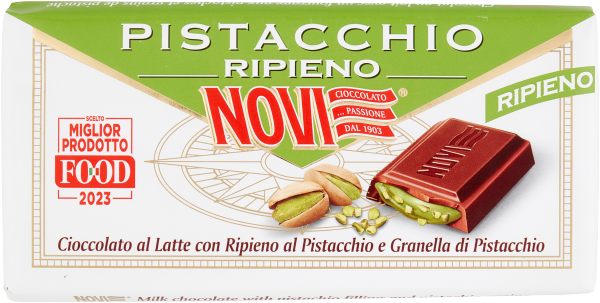 Pistazien-Schokolade A Latte Ripiina Di Pistazien 105g - Novi
