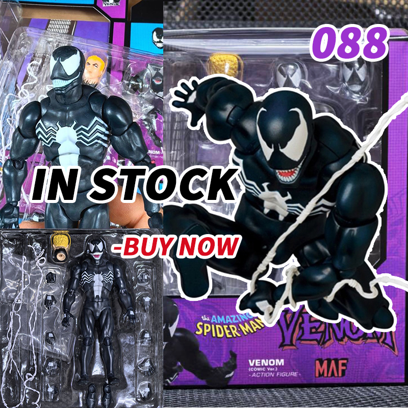 Mafex 088 Человек-паук Venom Фигурка Venom Comic Ver Carnage Venom Изменение лица Статуя Шарнирная подвижная коллекционная модель игрушки