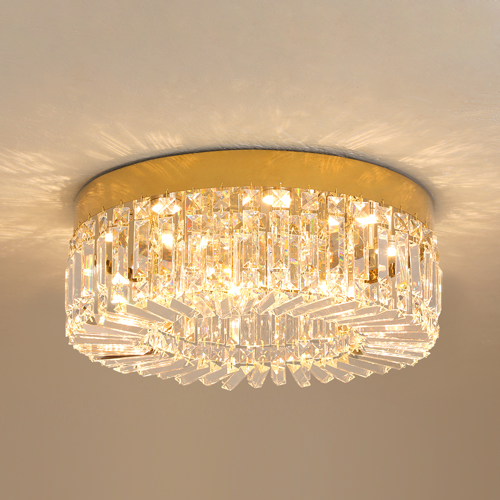 Kristallen plafondlamp woonkamer goud luxe moderne kroonluchters decoratie led-plafondverlichting verlichtingsarmatuur diameter 40 50 cm
