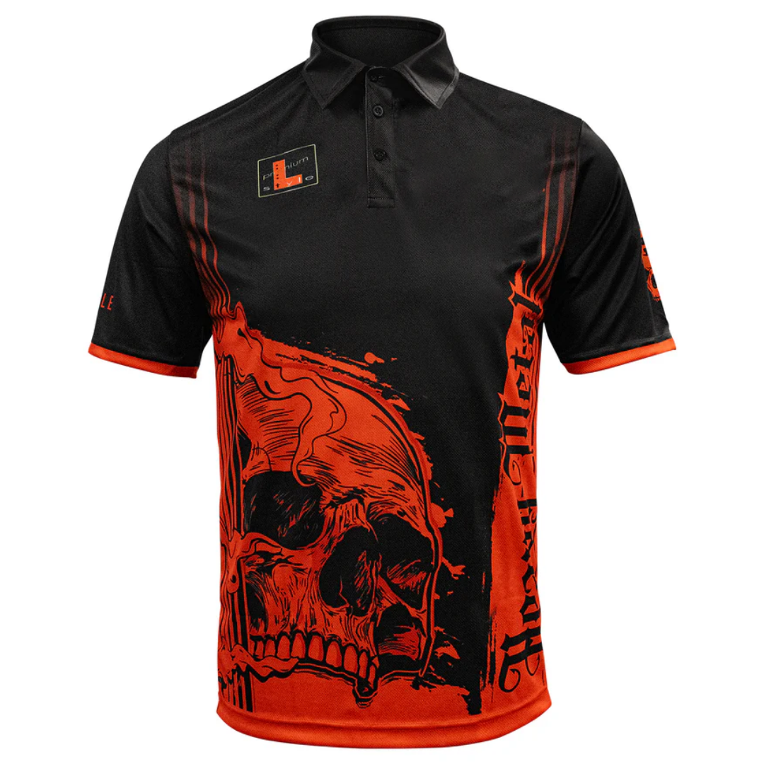 Ryan 'Heavy Metal' Searle - Series 2 Player Dart Shirt Дартс Джерси Дартс матч рубашка поло Спортивная мужская футболка Детская футболка