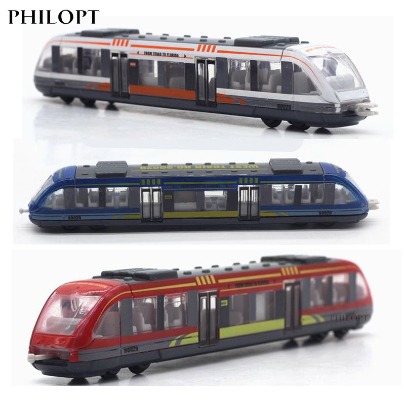 Simulación de aleación de Metal, riel de alta velocidad, tren fundido a presión, modelo de juguete, juguetes educativos para niños, tren, modelo de aleación, coche, juguetes, regalo