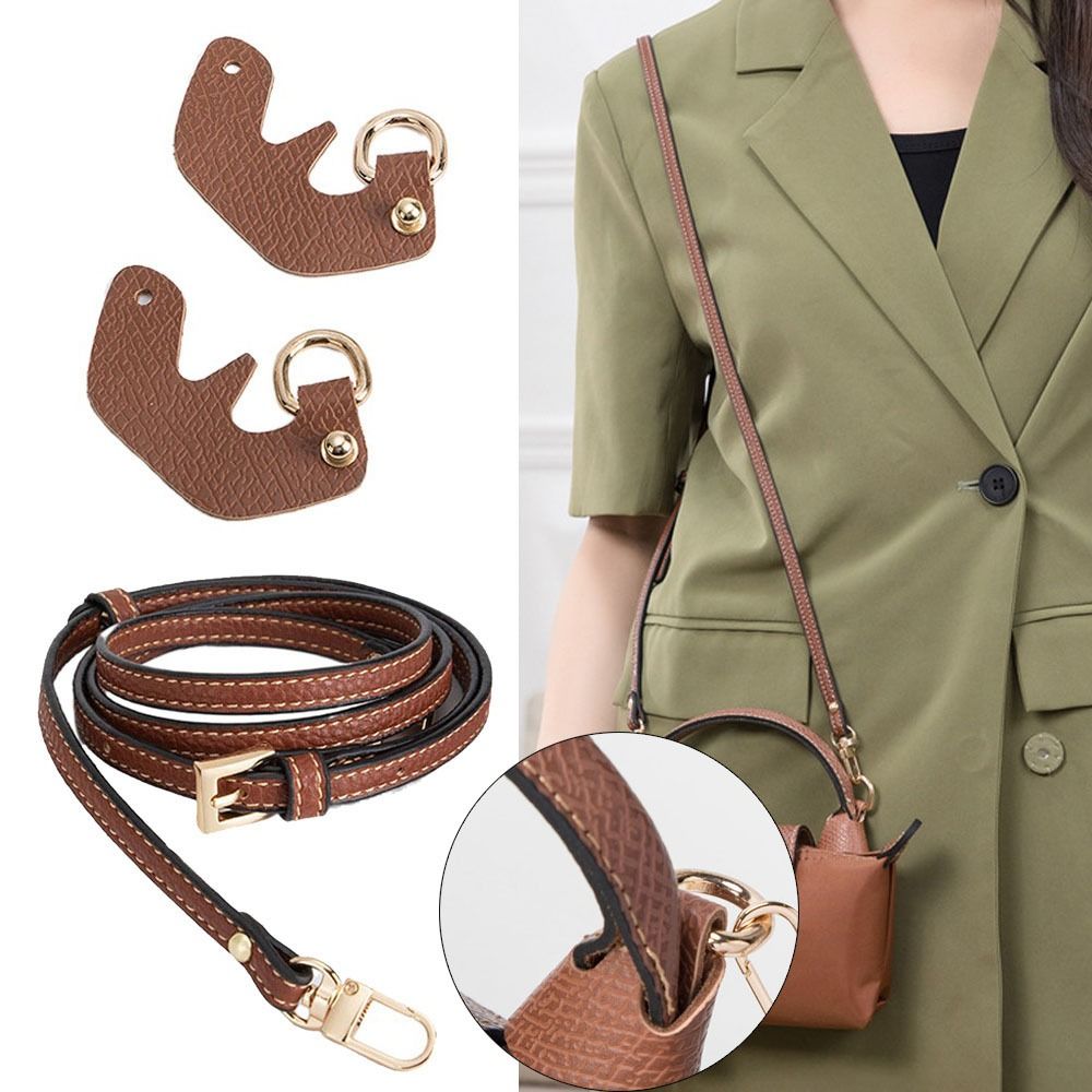 Leder Schulter gurt Cross body Konvertierung hängen Schnalle Punch-Free Bag Transformation Zubehör für Long champ Mini Bag Straps