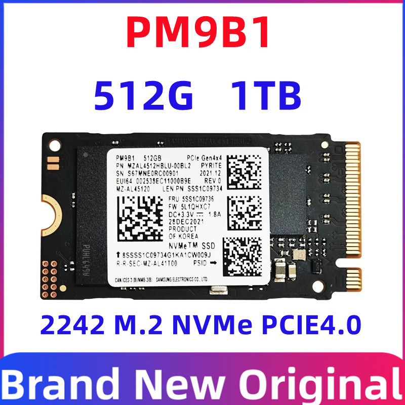 Nueva unidad de estado sólido PM9B1 512G 1TB PCIE4.0 M.2 2242 m2 para SSD de ordenador portátil Samsung