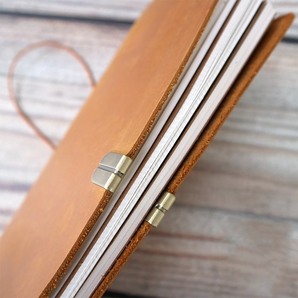 Notebook Metal-Edge Protection Bronze Decoration and TN Elastic Rubber Band for Protection Diary Accessories