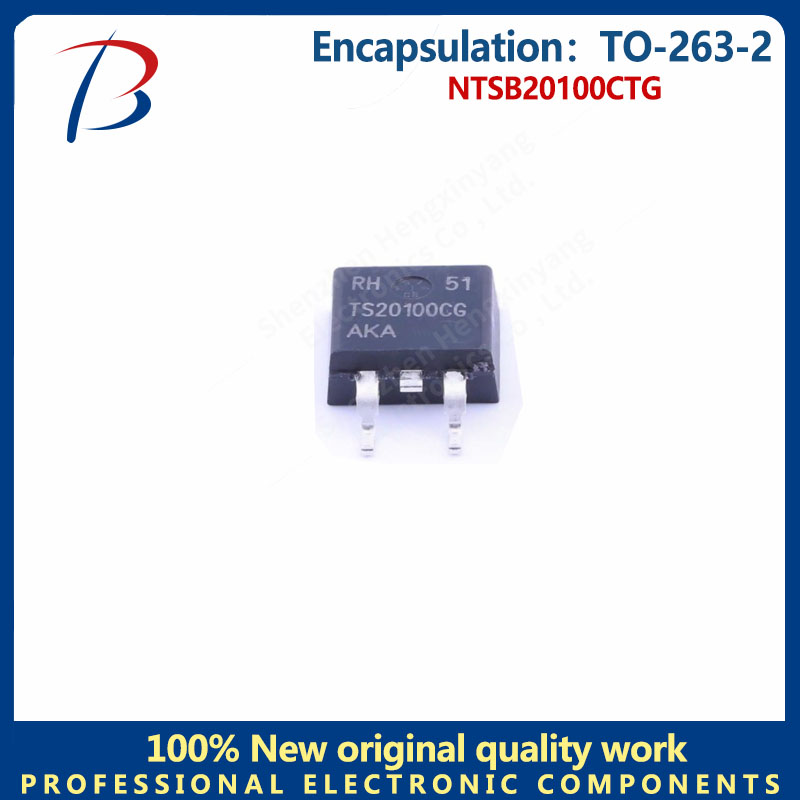 20pcs   NTSB20100CTG package TO-263-2 Schottky two 100V