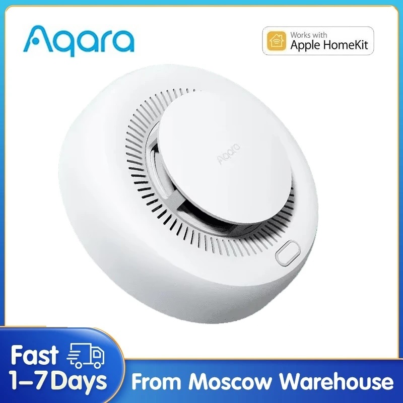Aqaraスマート煙感知器センサーZigbee 3.0火災警報器モニターサウンドアラートホームセキュリティアプリXiaomi Home Homekitアプリ対応