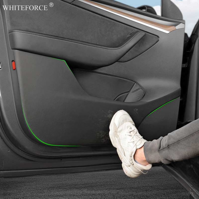 Para tesla modelo y/3 2021-2023 porta anti-chute adesivo modelo 3 highland tapete à prova de solo porta lateral anti-risco adesivos protetores
